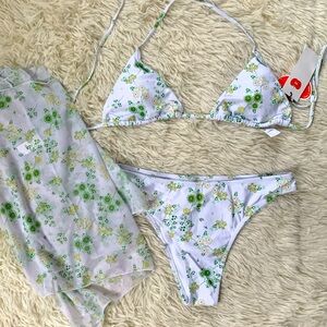 NWT bikini + cover up